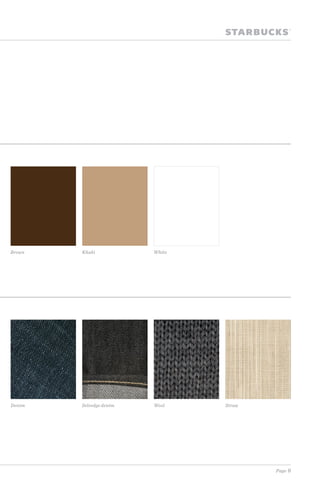 Starbucks Pattern Library Lookbook Starbucks - Dress Code | PDF