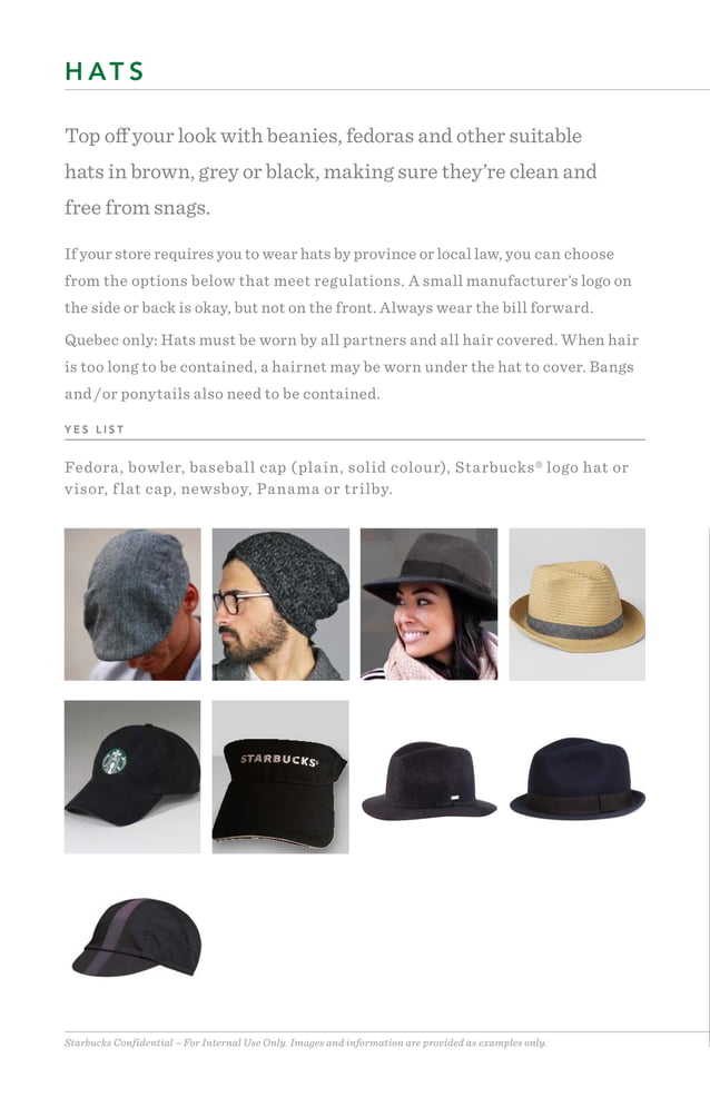 Lookbook Starbucks Dress Code