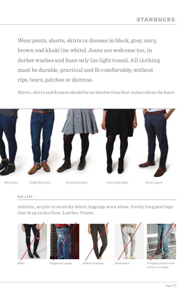 Lookbook Starbucks Dress Code