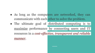 Distributed Computing | PPT