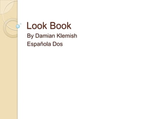 Look Book
By Damian Klemish
Española Dos
 