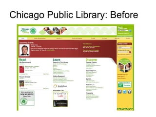 Chicago Public Library: Before
 