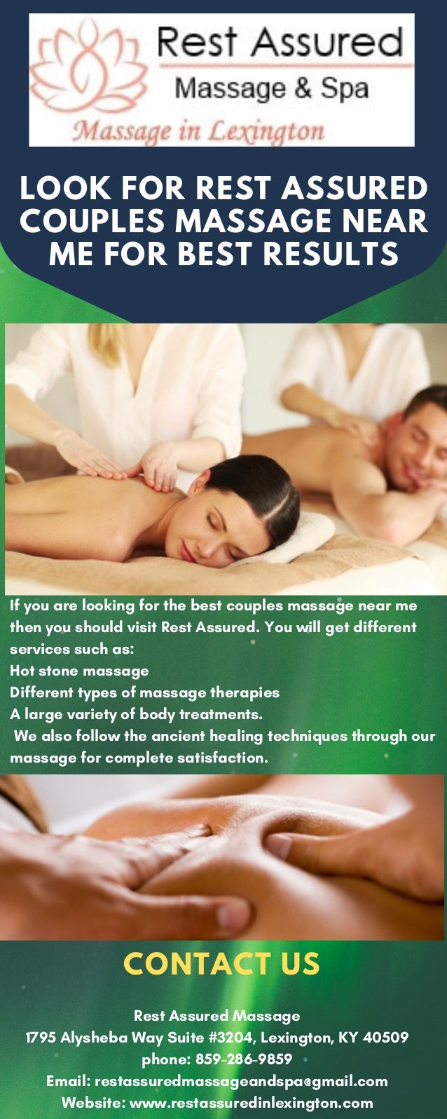 Rest Assured Couples Massage Near 