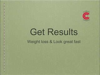 Get Results
Weight loss & Look great fast
 