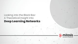 Looking into the Black Box-
A Theoretical Insight into
Deep Learning Networks
 