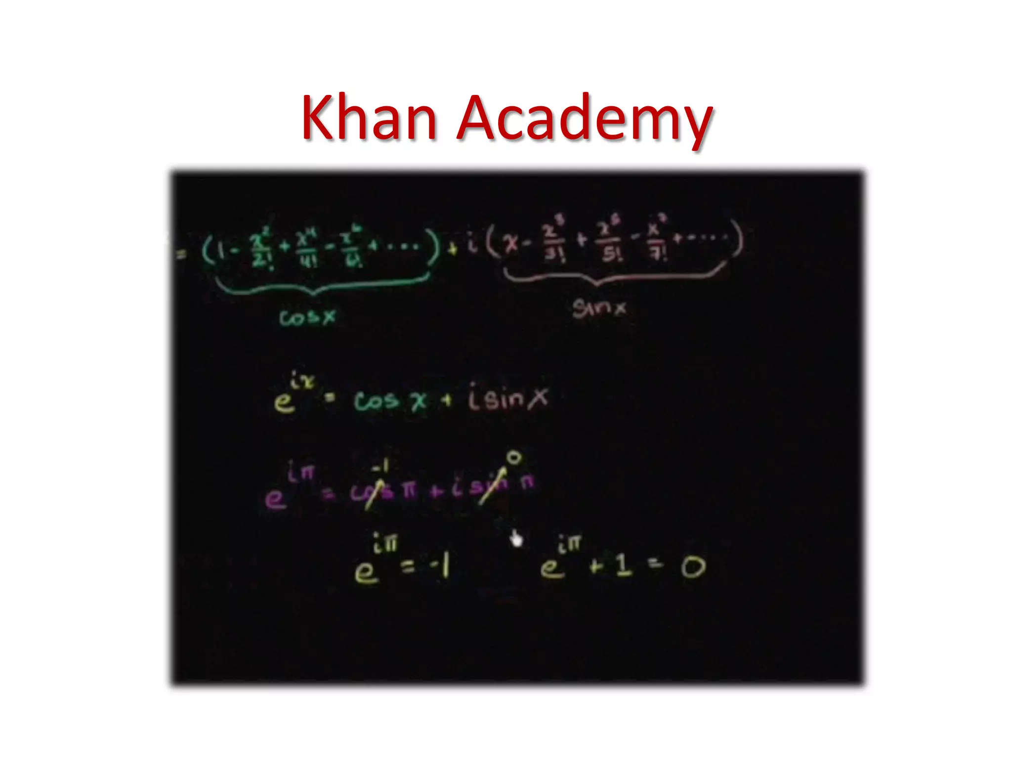 Khan	
  Academy	
  
 