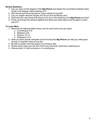Looking at the Big Picture Handout (letter sized) | DOC