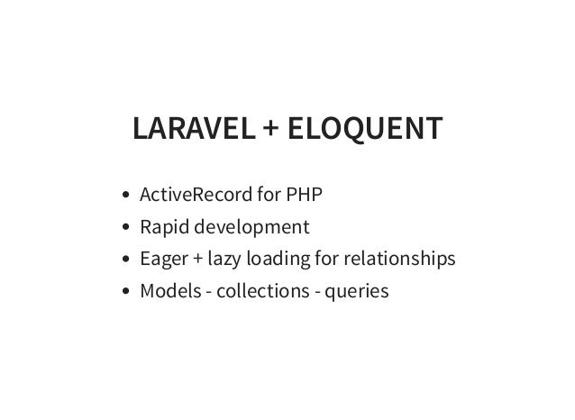Adventures in Laravel and Performance: Looking beyond eloquent