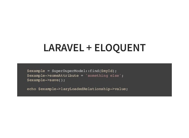 Adventures in Laravel and Performance: Looking beyond eloquent