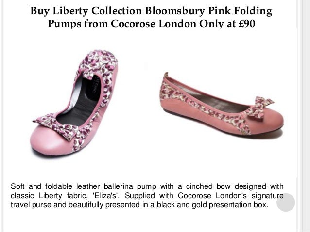 Looking classic elegance leather folding ballet pumps