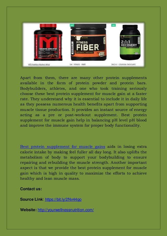 Looking For Best Protein Supplement For Muscle Gain