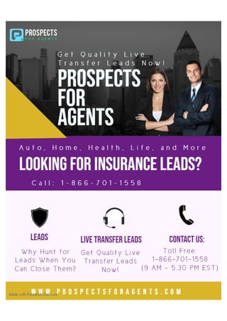 Looking for insurance leads?