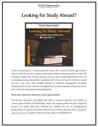 Looking for Study Abroad