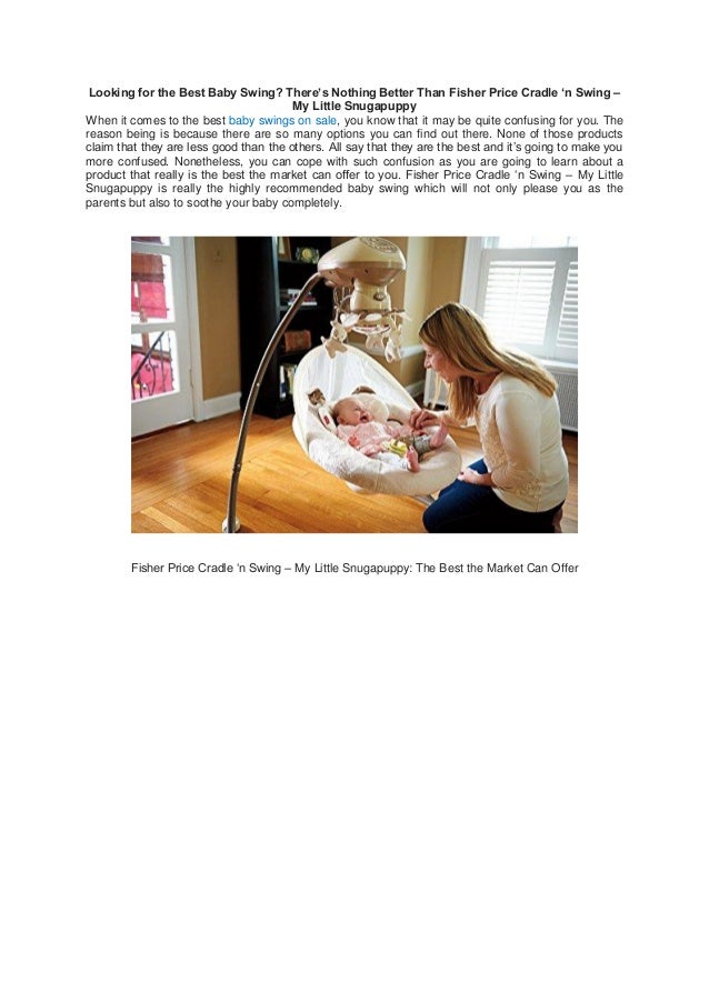 fisher price cradle n swing puppy