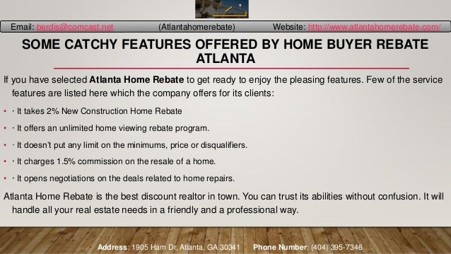 Home Buyer Rebate Atlanta