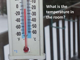 What is the
temperature in
the room?
*1
 