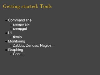 Looking under the covers: Using SNMP to peek inside Erlang | PDF
