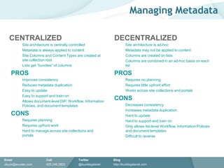 Metadata enables you to flag, tag, and avoid