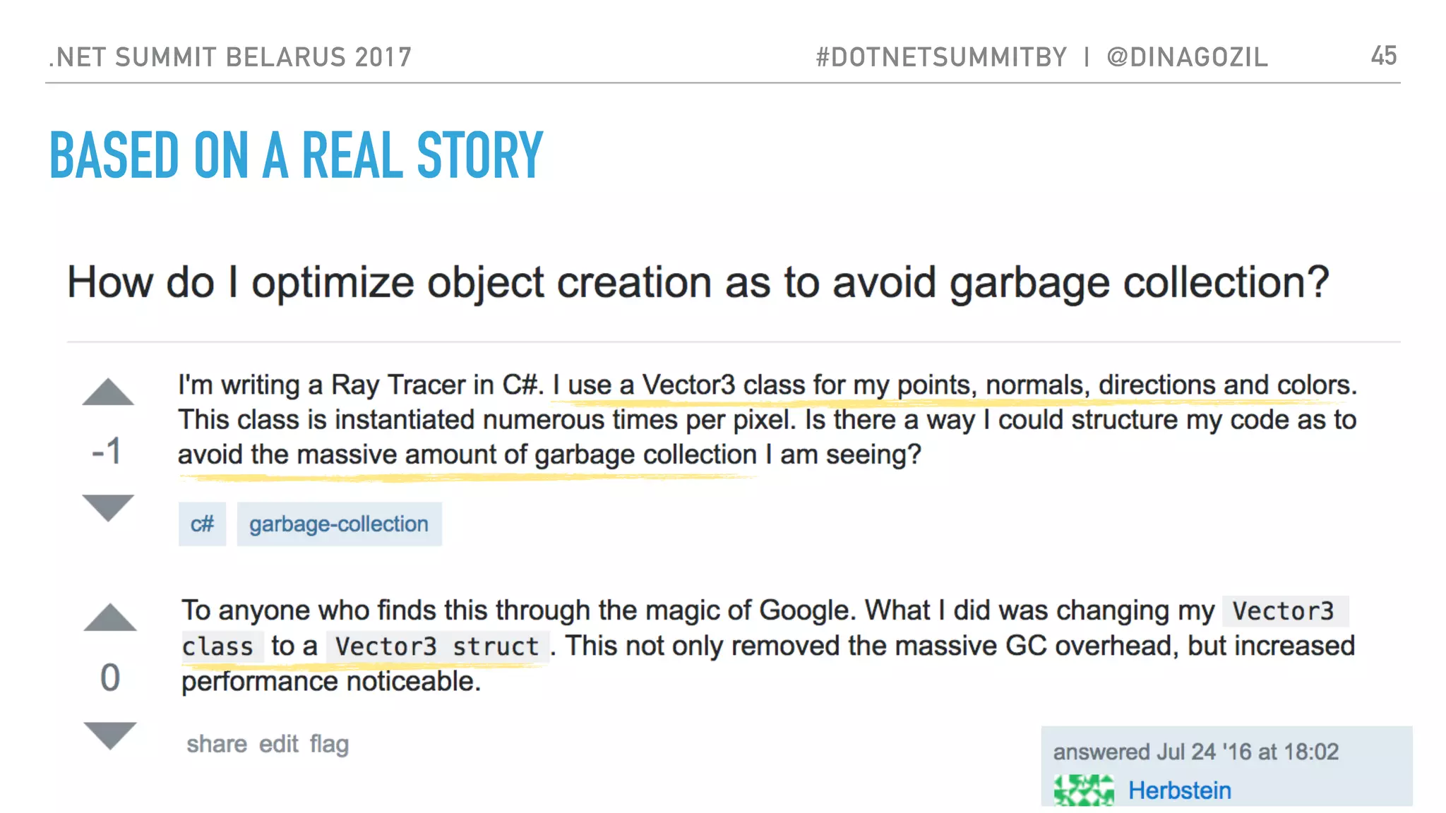 .NET SUMMIT BELARUS 2017 #DOTNETSUMMITBY | @DINAGOZIL
BASED ON A REAL STORY
45
 