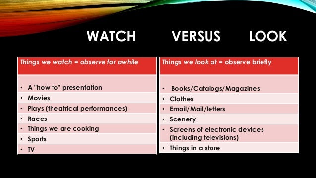 Look Watch See Look Watch See
