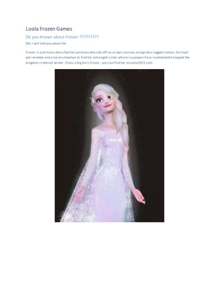 Barbie loola online games