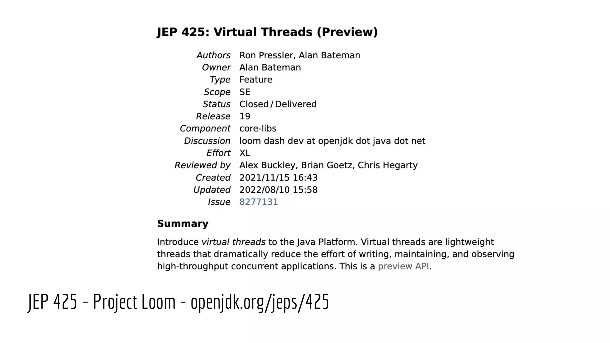 Looming Marvelous - Virtual Threads in Java