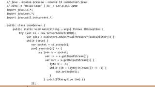 Looming Marvelous - Virtual Threads in Java