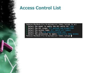 Access Control List
 