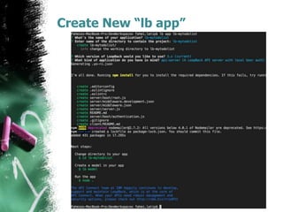 Create New “lb app”
 