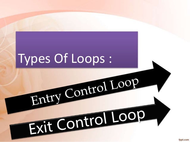Loop control structure