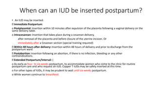 Iud Incision Loop (device orsystem) insertion during cesarean section | PPTX