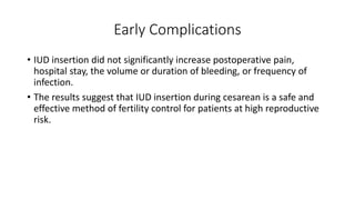 Loop (device orsystem) insertion during cesarean section | PPTX