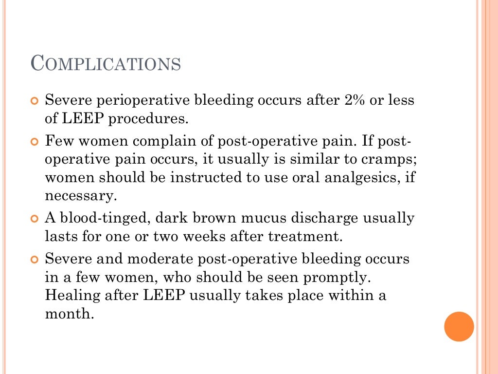 Loop electrosurgical excision procedure