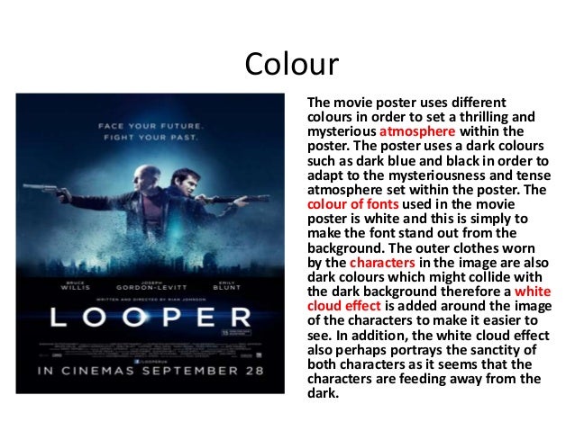 Looper Poster Analysis