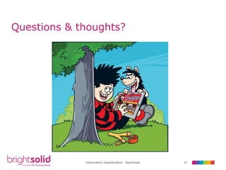 67Information Classification: Restricted
Questions & thoughts?
 