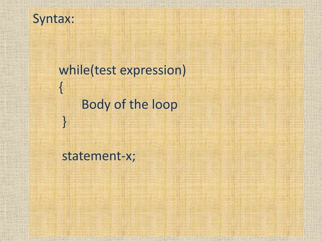 Looping (Computer programming and utilization) | PPT