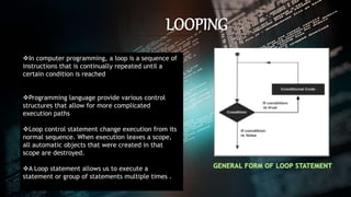 Loops | PPTX