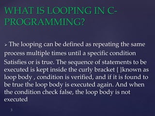 LOOPING IN C- PROGRAMMING.pptx
