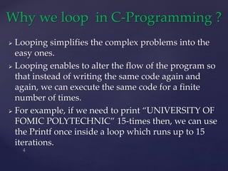 LOOPING IN C- PROGRAMMING.pptx