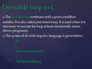 LOOPING IN C- PROGRAMMING.pptx