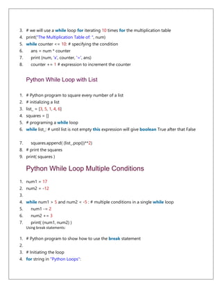 LOOPING PROGRAMS in python gRADE XI.docx