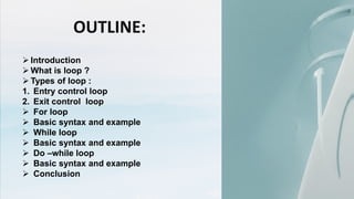 LOOPING_STATEMENT c++ pptx from bgctub university | PPT
