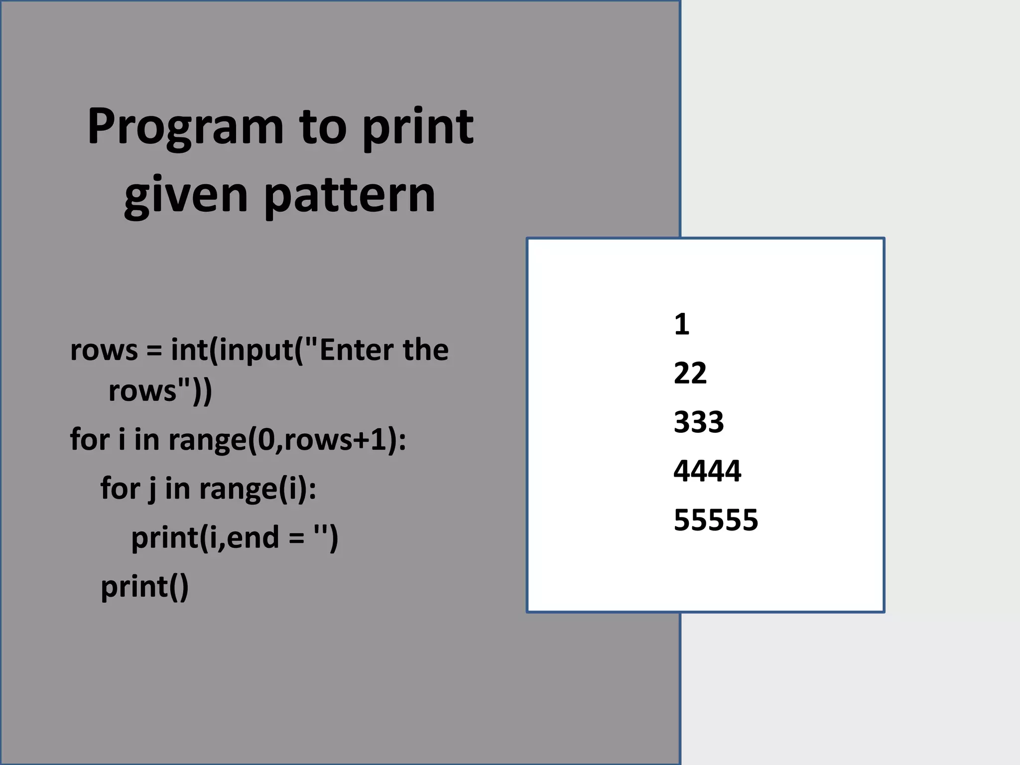 Looping statement in python | PPTX