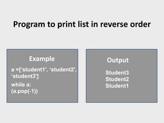 Looping statement in python | PPTX