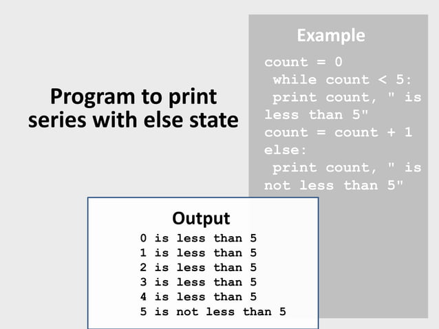 Looping statement in python | PPTX