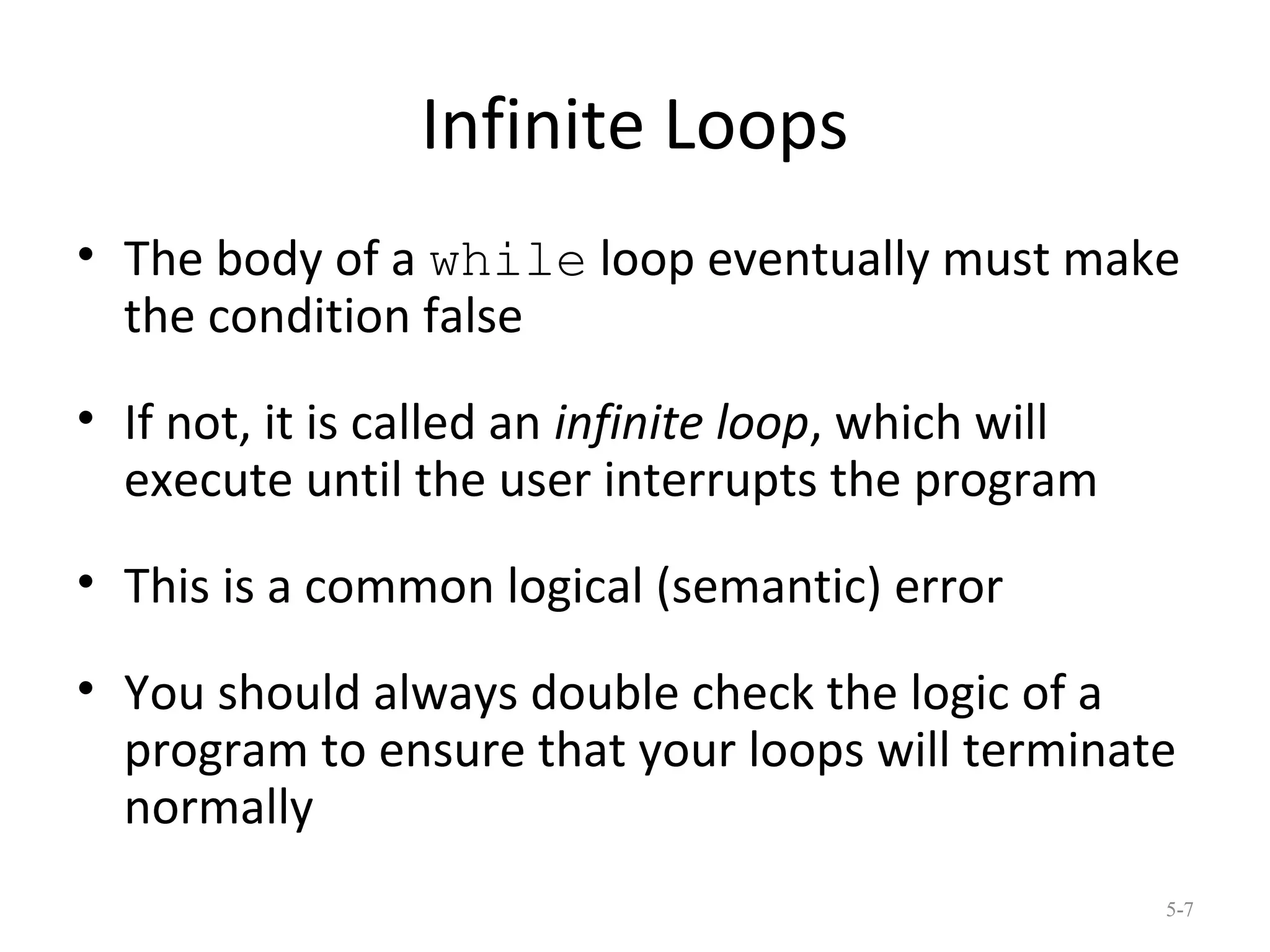Looping statements in Java | PPT | Programming Languages | Computing