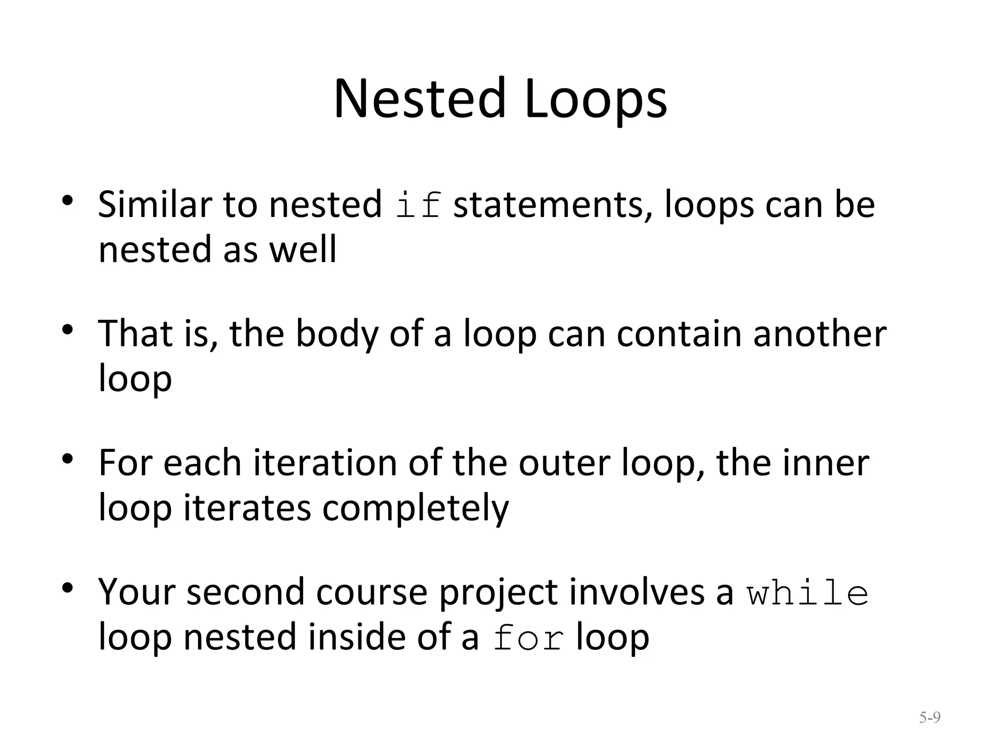 Looping statements in Java | PPT | Programming Languages | Computing