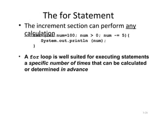 Looping statements in Java | PPT | Programming Languages | Computing
