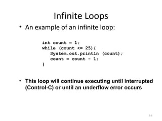 Looping statements in Java | PPT | Programming Languages | Computing