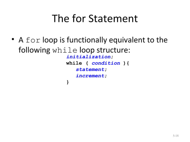 Looping statements in Java